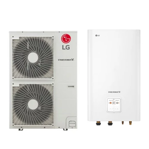 LG Therma V osztott hőszivattyú 14kW, 1 fázis (HN1616M.NK5 + HU141MA.U33)